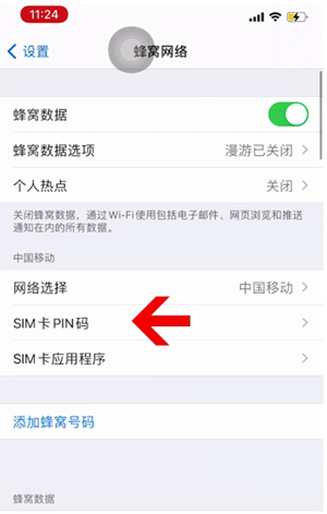 西塞山苹果14维修网分享如何给iPhone14的SIM卡设置密码 