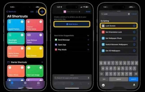 西塞山苹果14锁屏维修店分享iPhone14升级iOS16.4后如何创建锁屏快捷方式 